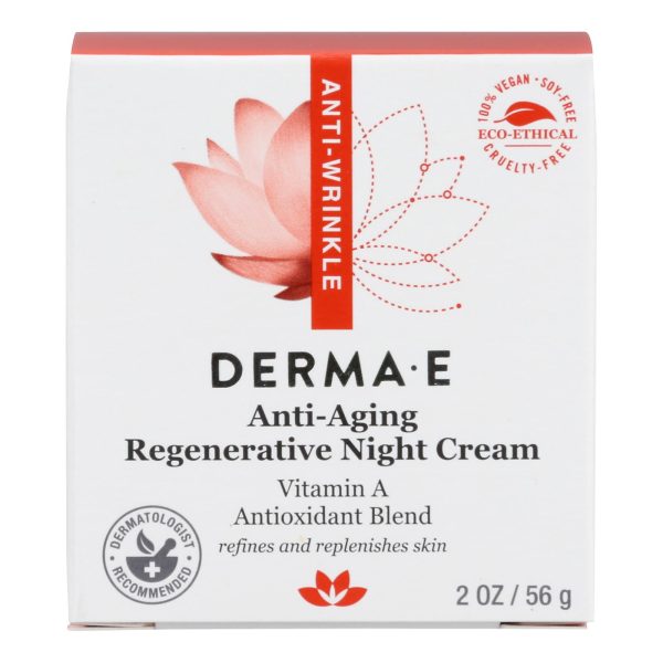 Derma E - Age-Defying Night Creme with Astaxanthin and Pycnogenol - 2 oz. - Image 2