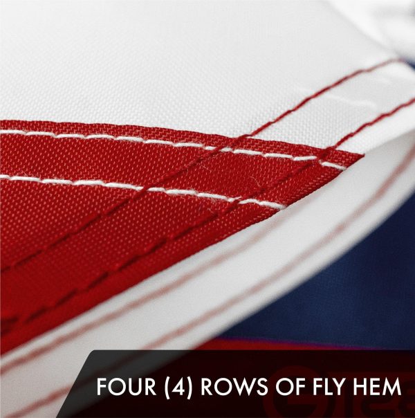 G128 Ohio State Flag | 4x6 Ft | ToughWeave Series Embroidered 300D Polyester | Embroidered Design, Indoor/Outdoor, Brass Grommets - Image 5