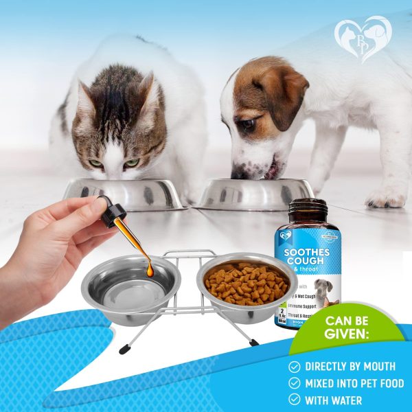 Kennel Cough Treatment & Natural Infection Medicine for Dogs & Cats   Respiratory & Cold Cough Relief   Collapse Trachea & Cat Asthma Support   Made in USA - Image 4