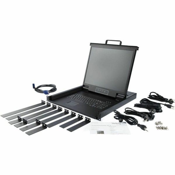 StarTech.com Rackmount KVM Console - 1U 19" LCD Monitor Single Port VGA KVM Server Rack Drawer includes Cables & Hardware - USB Support - Image 4