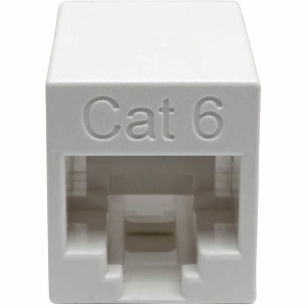 Eaton Tripp Lite Series Cat6 Straight-Through Modular Compact In-Line Coupler (RJ45 F/F), White, TAA - Image 2