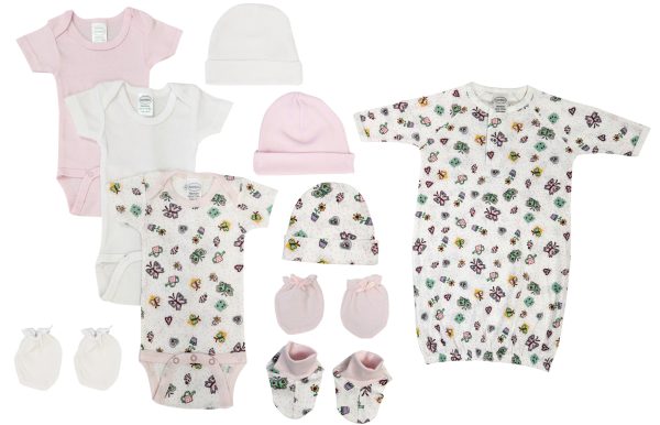 Newborn Baby Girl 10 Pc  Sets Nc_0589
