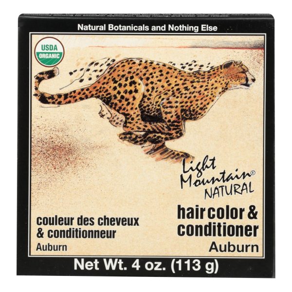 Light Mountain Hair Color/Conditioner - Organic - Auburn - 4 oz - Image 2