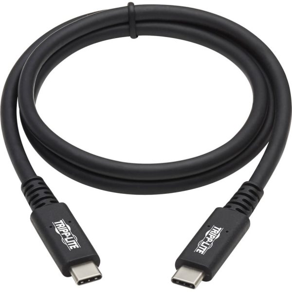 Tripp Lite by Eaton USB4 40Gbps Cable (M/M) - USB-C, 8K 60 Hz, 100W PD Charging, Black, 31 in. (0.8 m) - Image 2