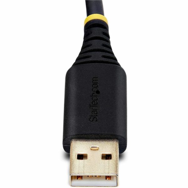 StarTech.com 3ft (1m) USB to Null Modem Serial Adapter Cable, COM Retention, FTDI, RS232, Changeable DB9 Screws/Nuts, Windows/macOS/Linux - Image 5