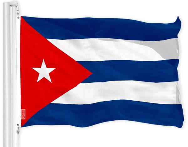 G128 Combo Pack: USA American Flag 3x5 Ft 150D Printed Stars & Cuba Flag 3x5 Ft 150D Printed - Image 2