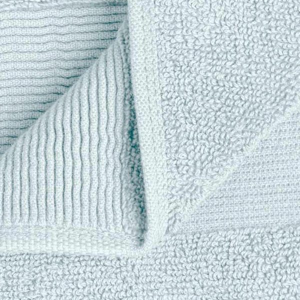 Resort Collection Soft Washcloth Face & Body Towel Set | 12x12 Luxury Hotel Plush & Absorbent Cotton Wash Clothes [12 Pack Light Blue] - Image 5