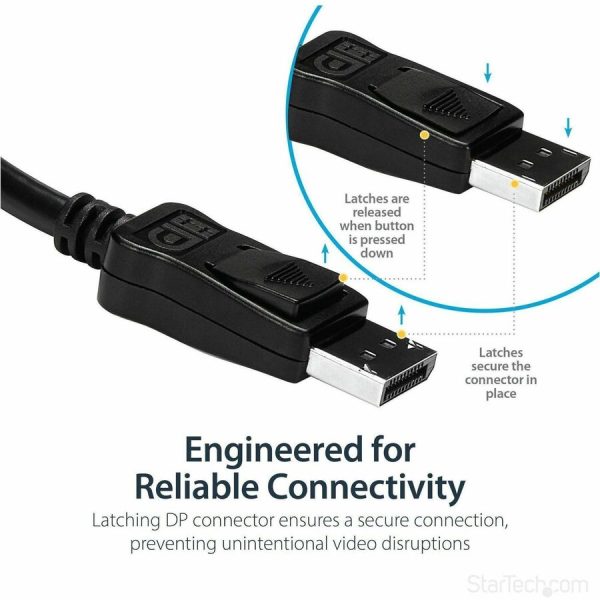 StarTech.com DisplayPort to DVI Adapter, DisplayPort to DVI-D Adapter/Video Converter 1080p, DP 1.2 to DVI Monitor, Latching DP Connector - Image 3