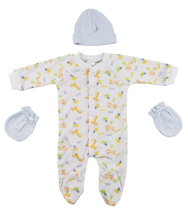 Sleep-n-play, Cap And Mittens - 3 Pc Set Cs_0033