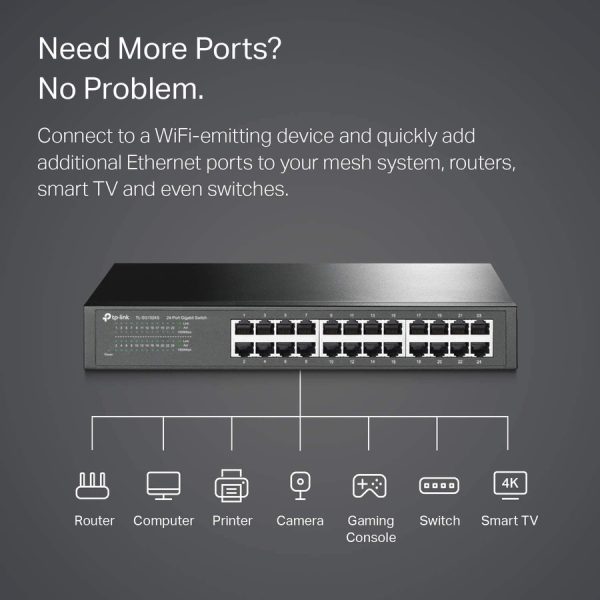 TP-Link TL-SG1024S - 24-Port Gigabit Desktop/Rackmount Ethernet Switch - Image 4