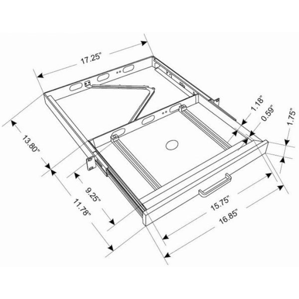 Adesso Touchpad Keyboard with Rackmount - Image 2