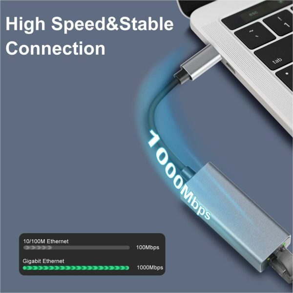 Adesso USB-C to Ethernet Network Adapter (TAA Compliant) - Image 5