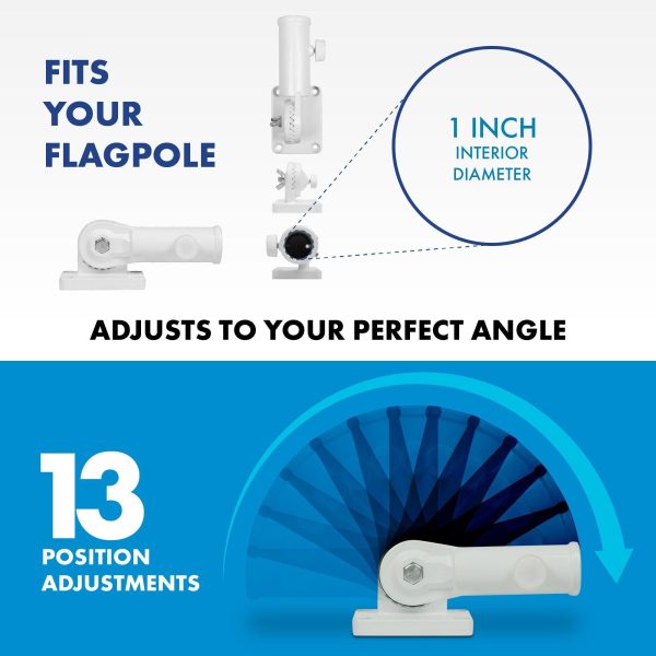 G128 Combo Pack: 6 Ft Tangle Free Aluminum Spinning Flagpole (Silver) & Vatican City Flag 3x5 Ft, LiteWeave Pro Series Printed 150D Polyester | Pole with Flag Included - Image 8