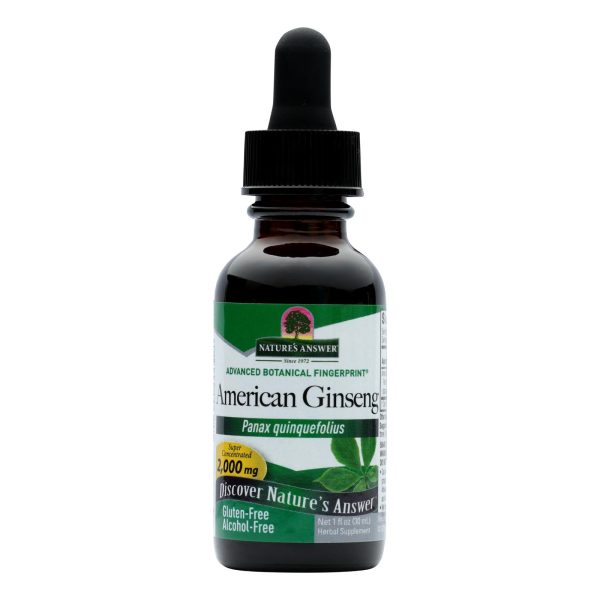 Nature's Answer - American Ginseng Root Alcohol Free - 1 fl oz - Image 2