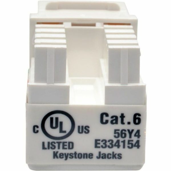 Eaton Tripp Lite Series Cat6/Cat5e 110 Style Punch Down Keystone Jack - White, TAA - Image 3