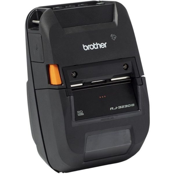 Brother RuggedJet RJ-3230BL Mobile Direct Thermal Printer - Monochrome - Portable - Label/Receipt Print - Ethernet - USB - Bluetooth - Black - Image 3