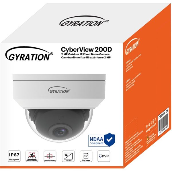 Gyration CYBERVIEW 200D 2 Megapixel Indoor/Outdoor HD Network Camera - Color - Dome - Image 3