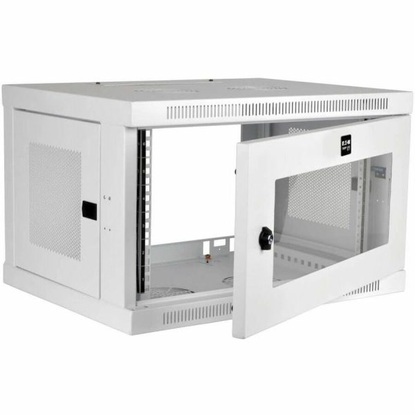Eaton Tripp Lite Series SmartRack 6U Low-Profile Switch-Depth Wall-Mount Mini Rack Enclosure, Clear Acrylic Window, White - Image 3