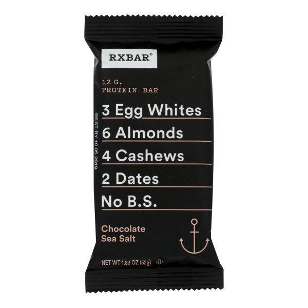 RxBar - Protein Bar - Chocolate Sea Salt - Case of 12 - 1.83 oz. - Image 2