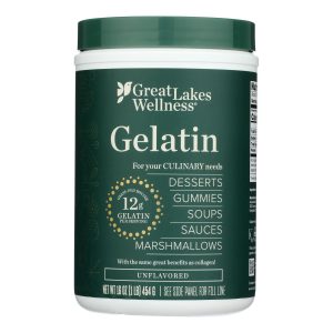 Great Lakes Wellness - Culinary Gelatin Unflav - EA of 1-16 OZ