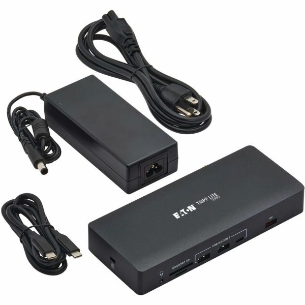 Eaton Tripp Lite Series Safe-IT USB-C Dock, Triple Display - 4K 60 Hz HDMI/DisplayPort, VGA, USB 3.2 Gen 2, USB Hub, Gigabit Ethernet, 100W PD Charging, Antibacterial - Image 8