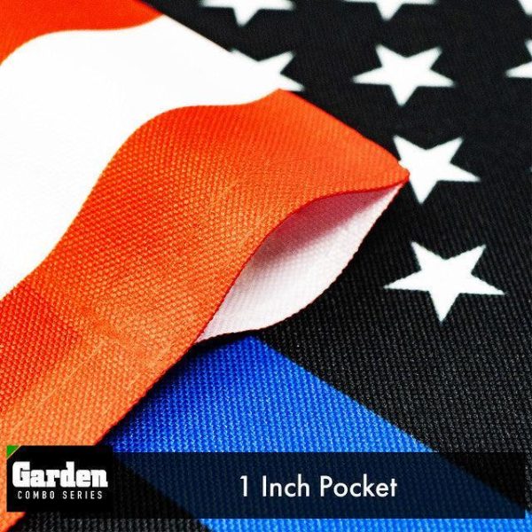 G128 Combo Pack: Garden Flag Stand Black 36x16 Inch & Garden Flag Blue Lives Matter 12x18 Inch - Image 4