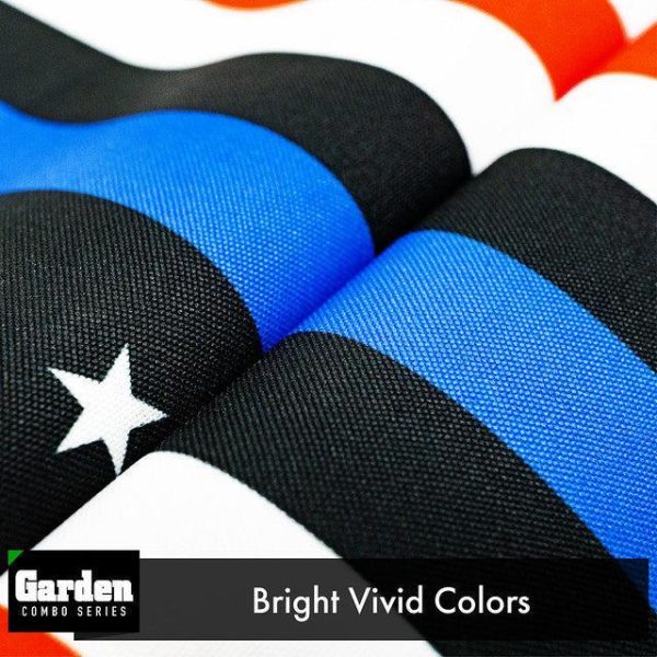 G128 Combo Pack: Garden Flag Stand Black 36x16 Inch & Garden Flag Blue Lives Matter 12x18 Inch - Image 5