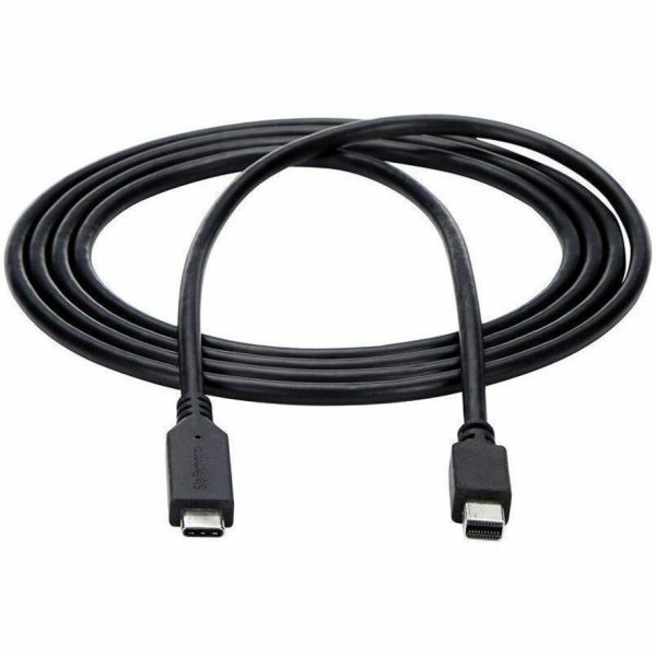 StarTech.com 6 ft. / 1.8 m USB-C to Mini DisplayPort Cable - 4K 60Hz - Black - USB 3.1 Type-C to Mini DP Adapter Cable - mDP Cable - Image 6