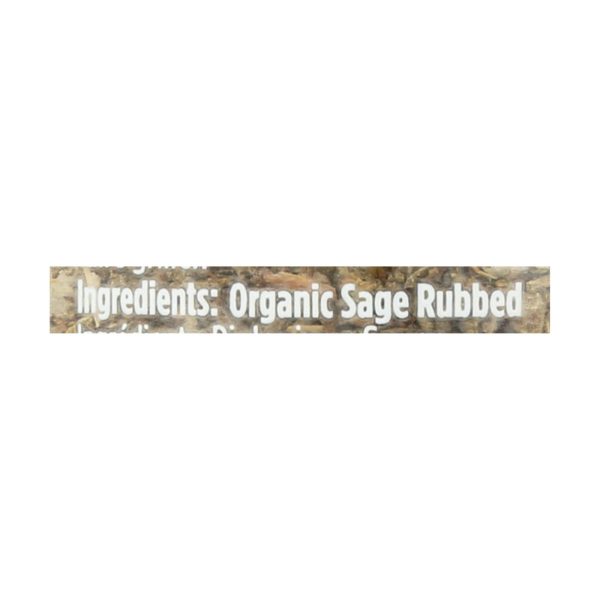 Spicely Organics - Organic Sage - Rubbed - Case of 3 - 0.4 oz. - Image 2