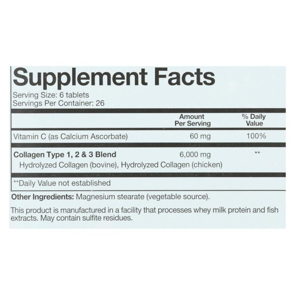 Youtheory Collagen - Type 1 and 2 and 3 - Advanced Formula - 160 Tablets - Image 2