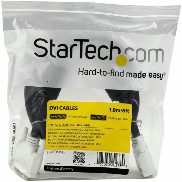StarTech.com 6 ft DVI-D Dual Link Cable - M/M - Image 4