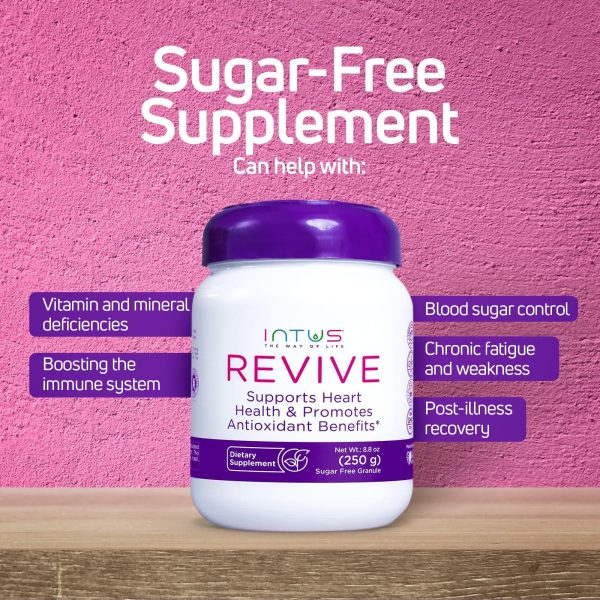 Intus Revive   Ayurvedic Dietary Supplement for Heart Health with Ashwagandha and Antioxidants   Immune Support Supplement That Can Help Control Blood and Improve Chronic Fatigue   8.8 oz - Image 3
