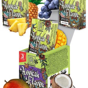 Sweet & Sour Hookah Flavors Set 3 x 50g non tobacco hookah flavor for your Hookah Bowl (Black grape Tropical fruit mix Pineapple) Hookah Bundle Pack of 3 Try these Tobacco Free Shisha