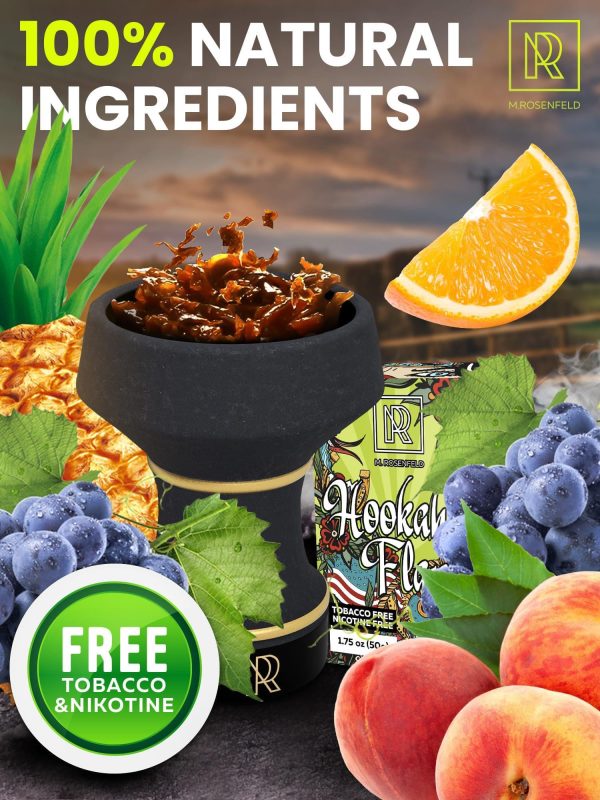 Sweet & Sour Hookah Flavors Set   3 x 50g non tobacco hookah flavor for your Hookah Bowl (Black grape   Tropical fruit mix   Pineapple) Hookah Bundle Pack of 3   Try these Tobacco Free Shisha - Image 3