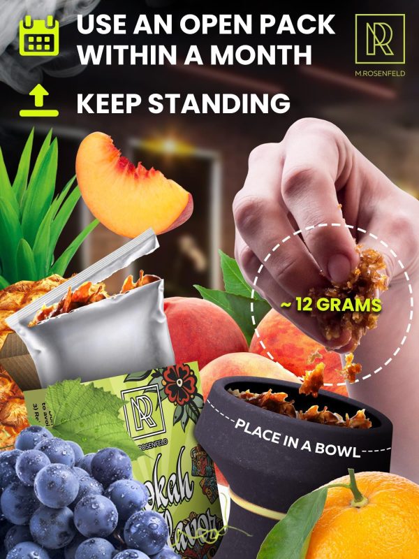 Sweet & Sour Hookah Flavors Set   3 x 50g non tobacco hookah flavor for your Hookah Bowl (Black grape   Tropical fruit mix   Pineapple) Hookah Bundle Pack of 3   Try these Tobacco Free Shisha - Image 7