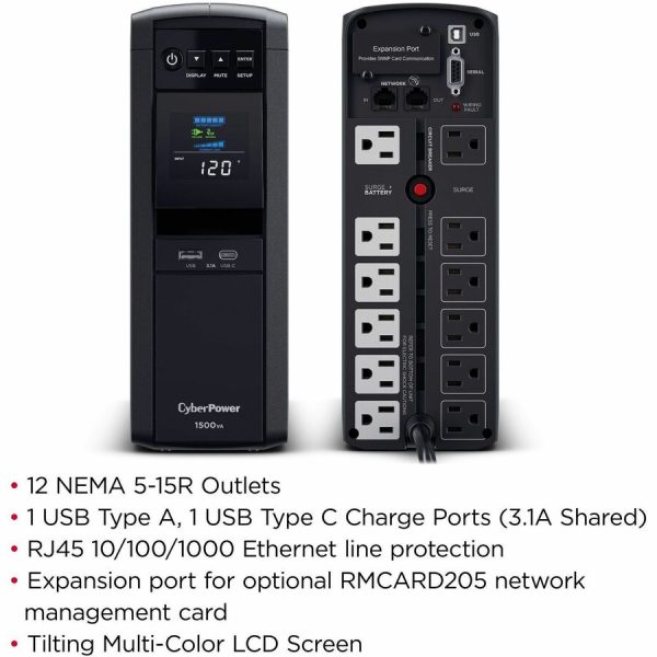 CyberPower CP1500PFCLCDTAA TAA Compliant UPS System - Image 3