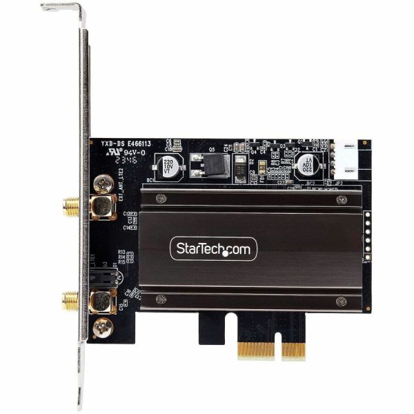 StarTech.com Wi-Fi 6E PCIe Network Card, Bluetooth 5.3, Magnetic Antenna Base, Tri-Band 802.11ax, AX5400 WiFi NIC, Windows/Linux - Image 2
