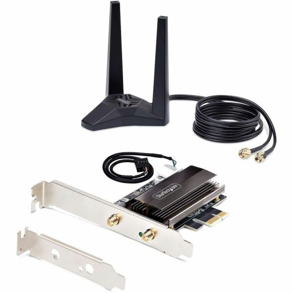 StarTech.com Wi-Fi 6E PCIe Network Card, Bluetooth 5.3, Magnetic Antenna Base, Tri-Band 802.11ax, AX5400 WiFi NIC, Windows/Linux - Image 4