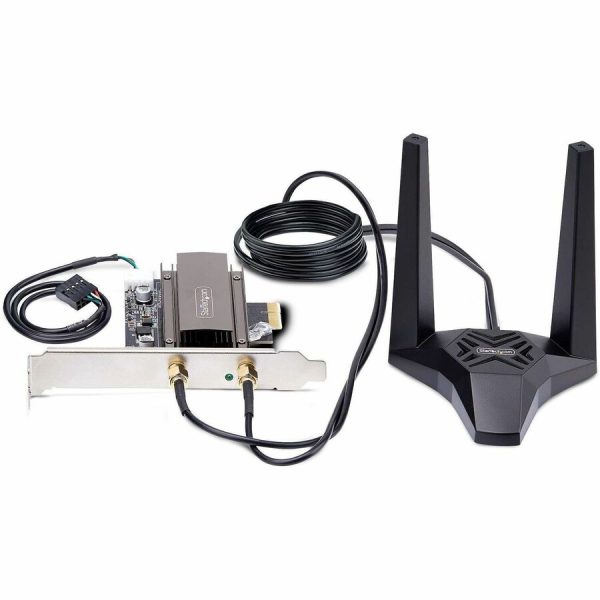StarTech.com Wi-Fi 6E PCIe Network Card, Bluetooth 5.3, Magnetic Antenna Base, Tri-Band 802.11ax, AX5400 WiFi NIC, Windows/Linux - Image 7