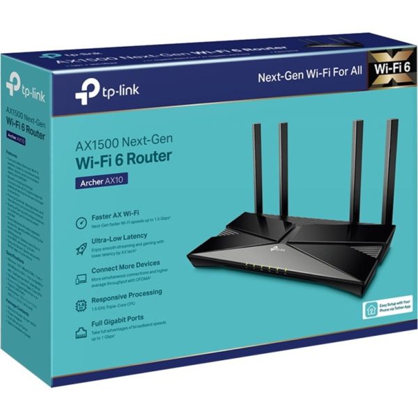 TP-Link Archer AX10 - Wi-Fi 6 IEEE 802.11ax Ethernet Wireless Router - Image 3