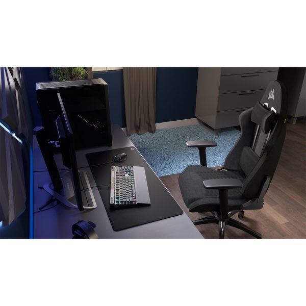 Corsair TC100 RELAXED Gaming Chair - Fabric Black/Grey - Image 9