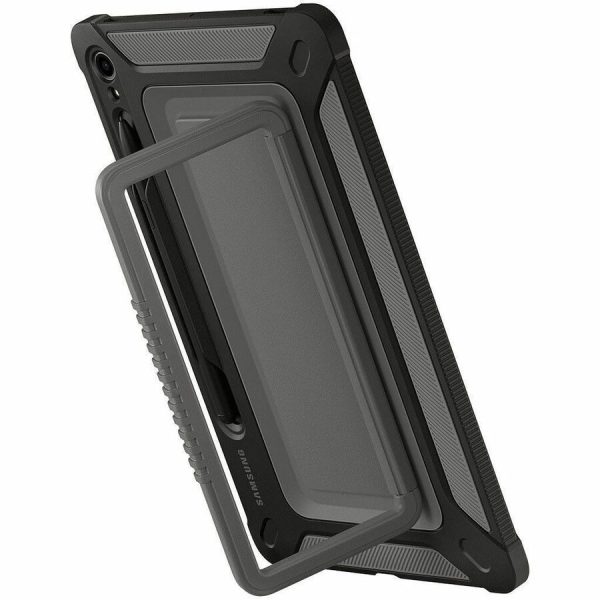 Samsung Rugged Carrying Case for 11" Samsung Galaxy Tab S9 Tablet, Stylus - Black - Image 10