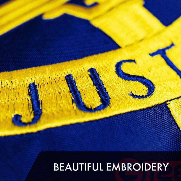 G128 Georgia State Flag | 4x6 Ft | ToughWeave Series Embroidered 300D Polyester | Embroidered Design, Indoor/Outdoor, Brass Grommets - Image 3