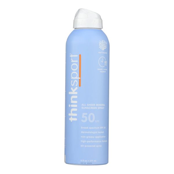 Thinksport - Snscrn Spray Clr Znc Sp50 - EA of 1-6 FZ - Image 2