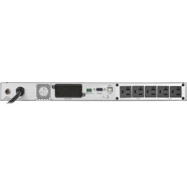 Eaton Tripp Lite Series 120V 2000VA 1600W Double-Conversion Smart Online UPS - 5 Outlets, Card Slot, LCD, USB, DB9, 1U Rack - Image 3
