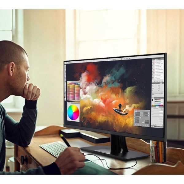 ViewSonic VP2756-2K 27 Inch IPS 1440p Ergonomic Monitor with Ultra-Thin Bezels, Color Accuracy, Pantone Validated, 60W USB C - Image 7