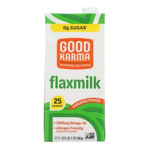 Good Karma - Flaxmilk Unsweetened - Case of 6-32 FZ