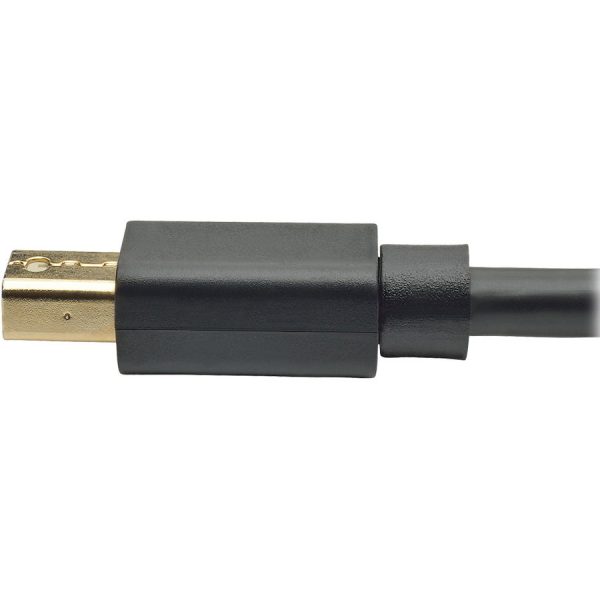 Eaton Tripp Lite Series Mini DisplayPort to DisplayPort Adapter Cable, 4K (M/M), DP Latching Connector, Black, 10 ft. (3.1 m) - Image 7