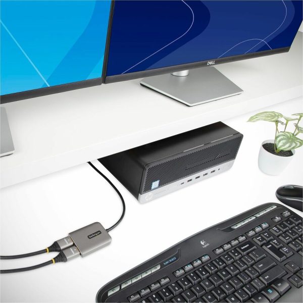 StarTech.com DP to Dual HDMI MST HUB, Dual HDMI 4K 60Hz, 2 Port DisplayPort Multi Monitor Adapter with 1ft/30cm Cable, DP 1.4 | DSC | HBR3 - Image 8