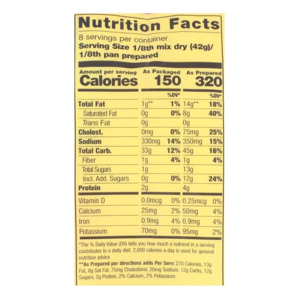 Pamela's Products - Cornbread and Muffin - Mix - Case of 6 - 12 oz. - Image 2
